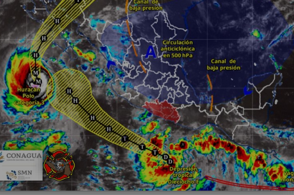 Se prevén lluvias y calor en Guerrero por depresión tropical 18-E