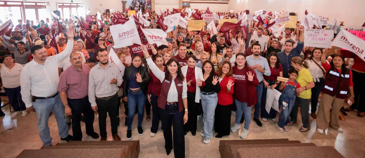 Gaby Molina reconoce a dirigencia de Morena por publicar encuestas