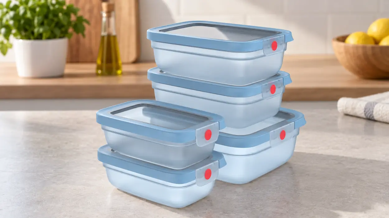 Oferta en set Emsa OneClick de 5 recipientes para alimentos