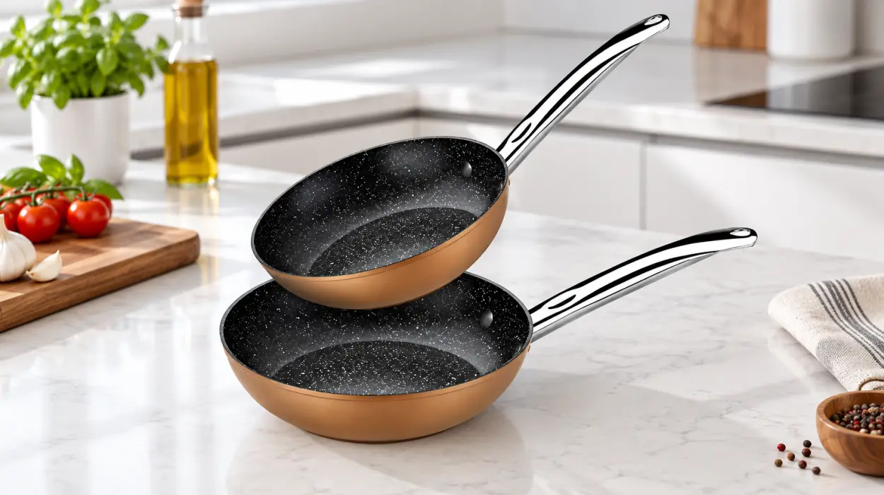 Oferta en set de 2 sartenes Monix Copper