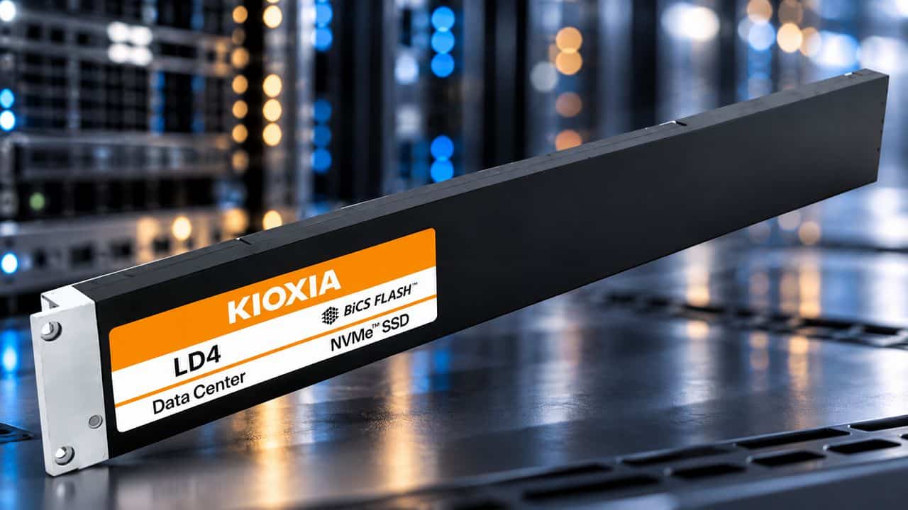 Kioxia presenta nueva serie de SSDs E1.L con capacidad de 122 TB