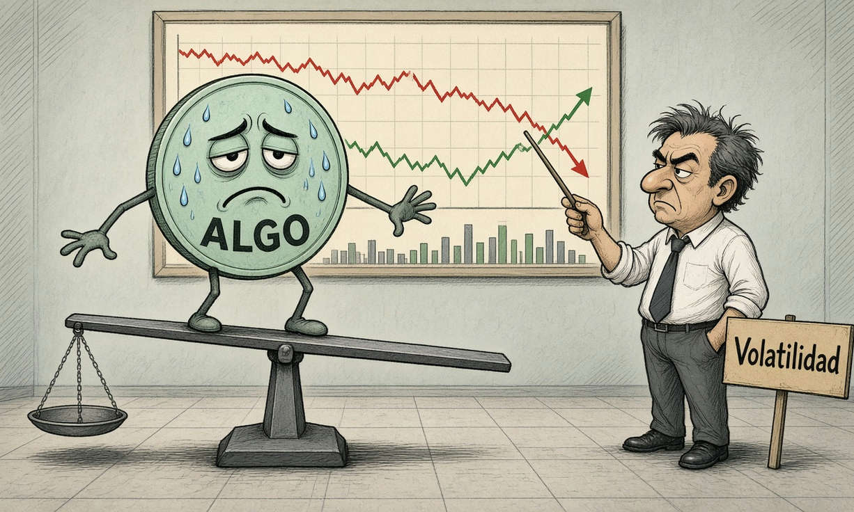 ALGO cae 3.14% y prueba soportes técnicos el 10 de octubre de 2026
