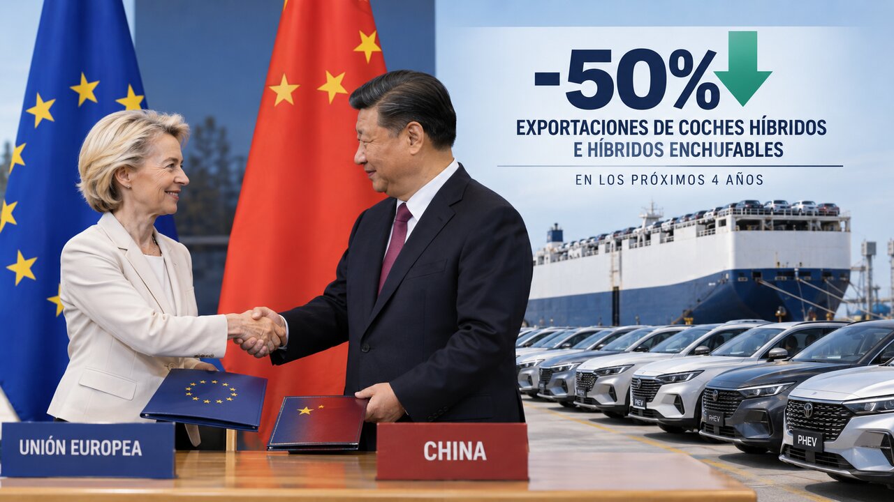 UE y China acuerdan reducir a la mitad la importación de coches híbridos chinos