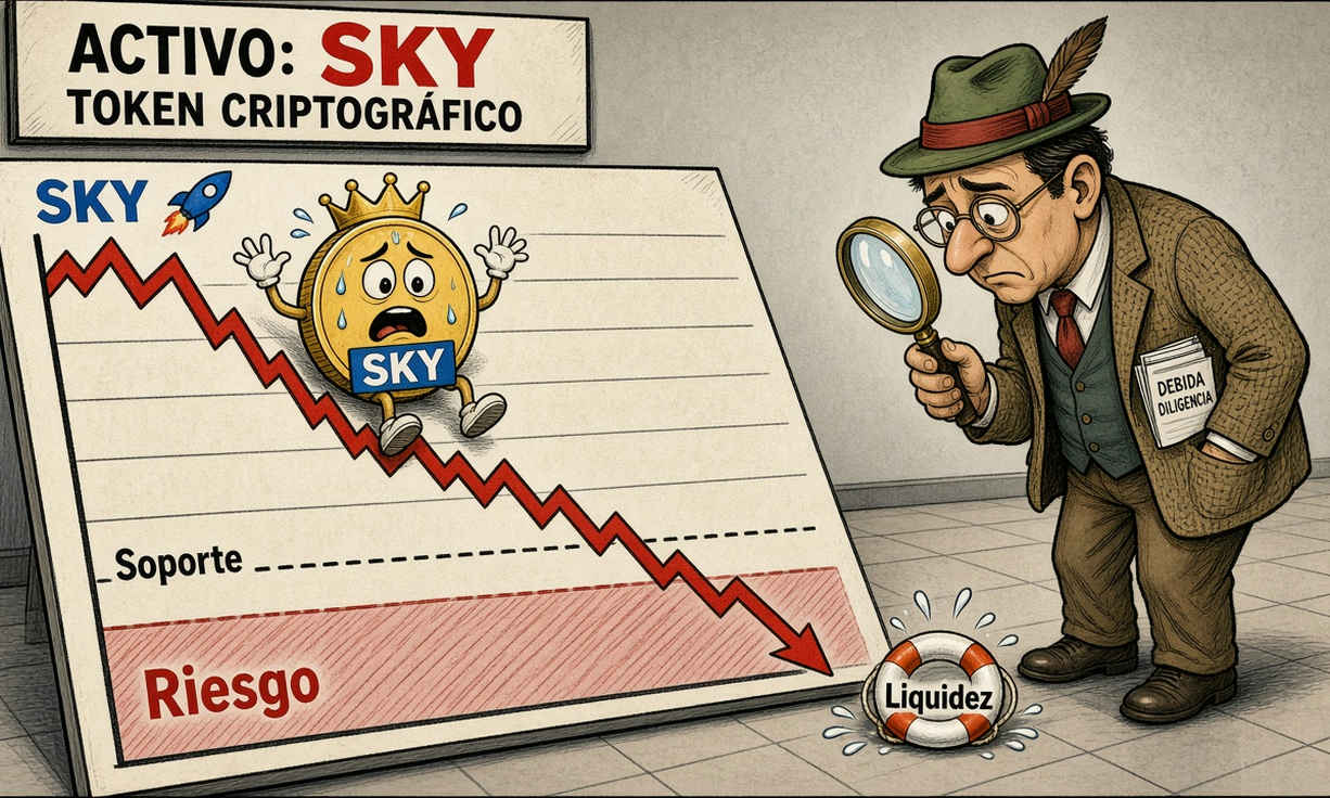 Acciones de SKY caen 9.57% y prueban soportes clave