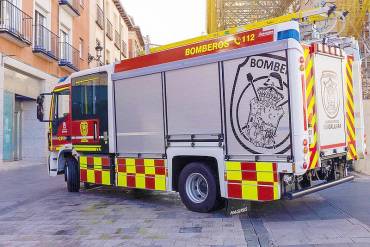 Incendio en cocina de la calle Río Henares