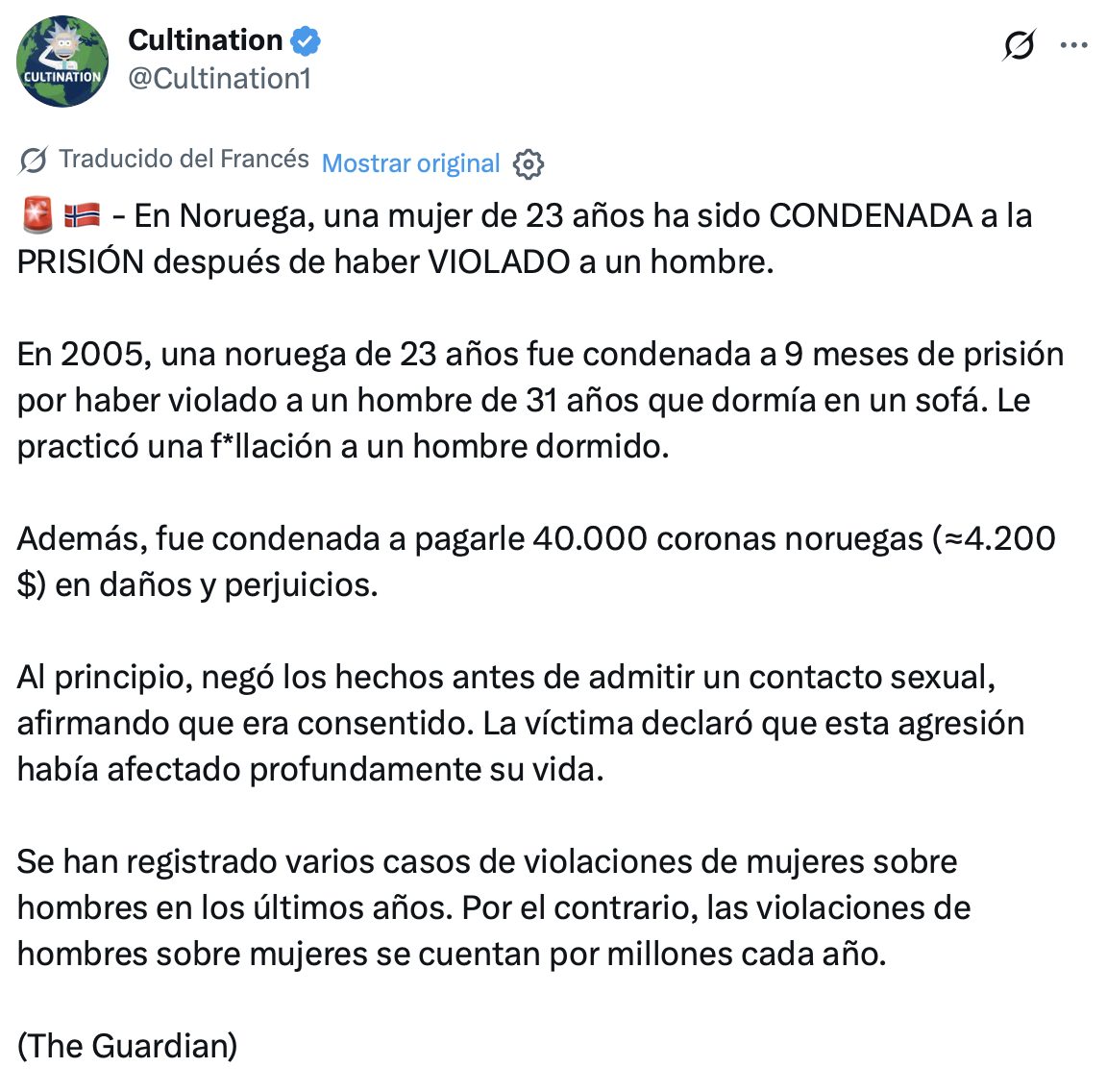 Pobre hombre....