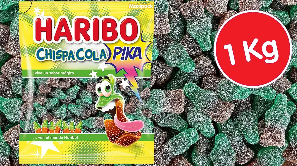 Bolsa de gominolas Chispa Cola de Haribo de 1 kilo por 5,50€