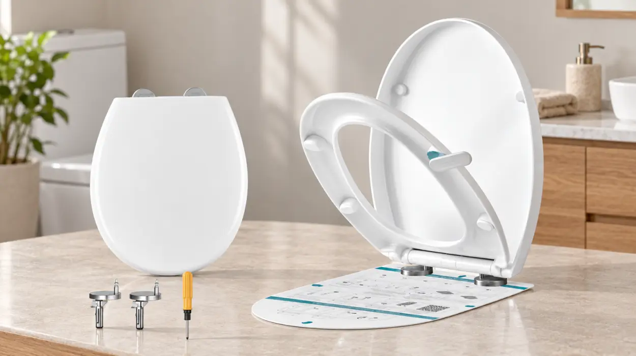 Tapa de WC SONGMICS con cierre suave por 21,99€