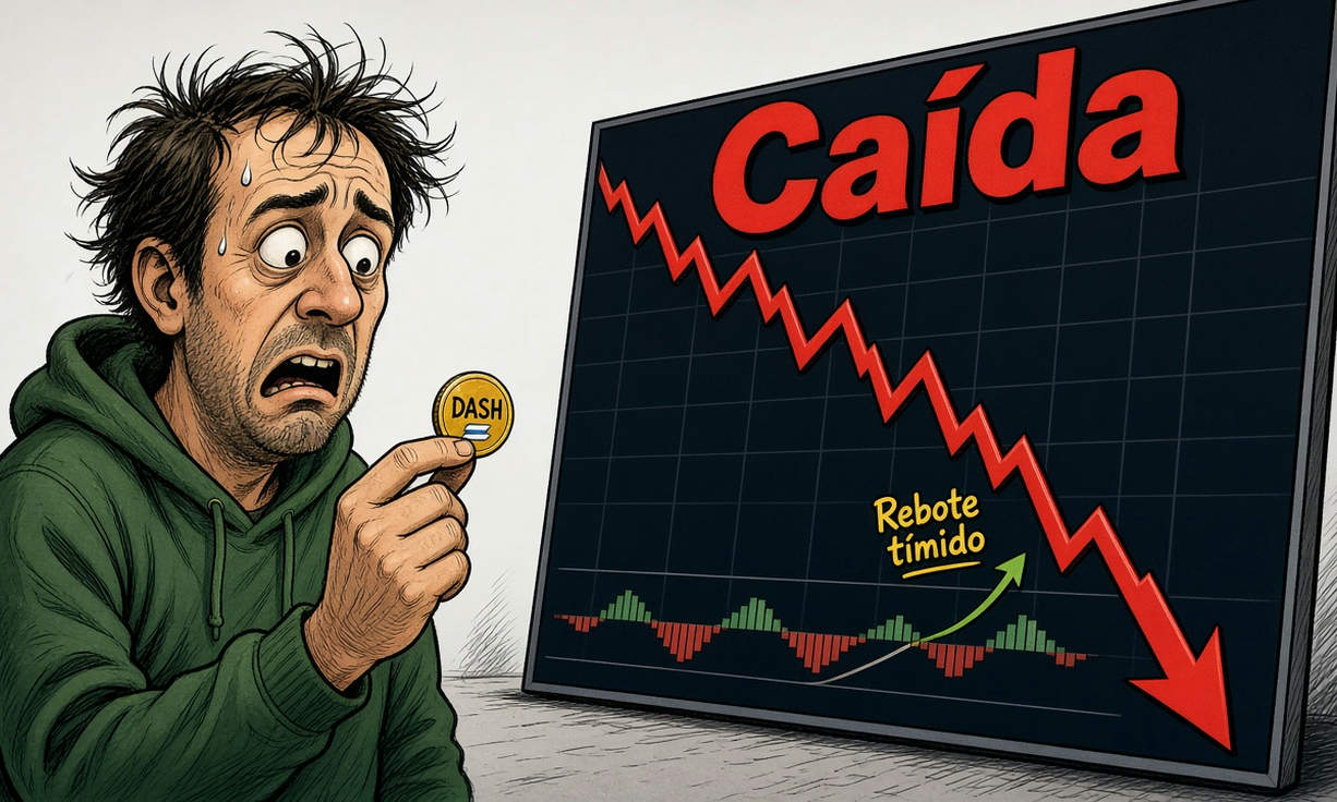 Dash (DASH) cae 8.40% y prueba soportes técnicos el 24 de octubre de 2026