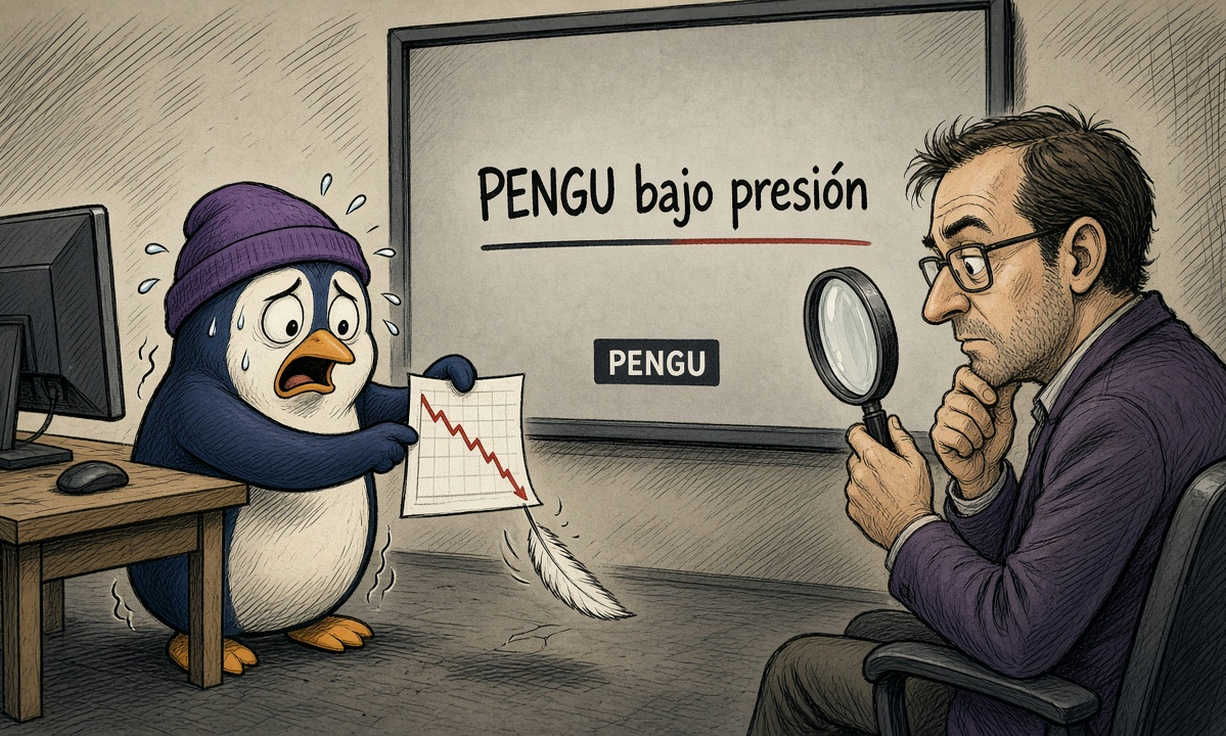 PENGU cae 4.70% y pierde impulso el 24 de octubre de 2026