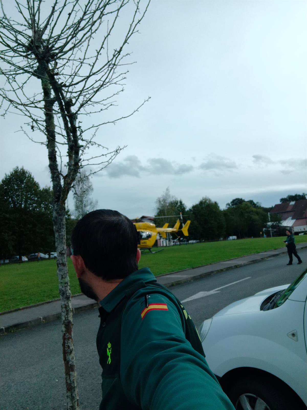 Mujer de 77 años evacuada en helicóptero por problemas cardíacos en Dantxarinea