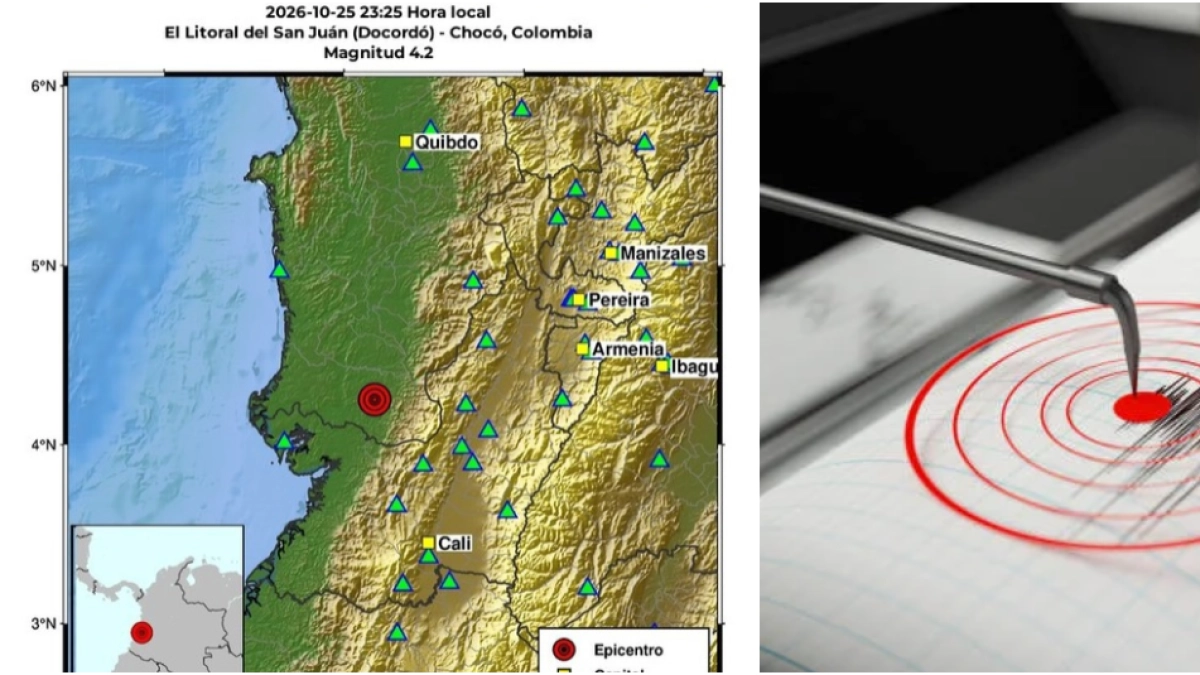 Nuevo sismo reportado en Chocó, Colombia