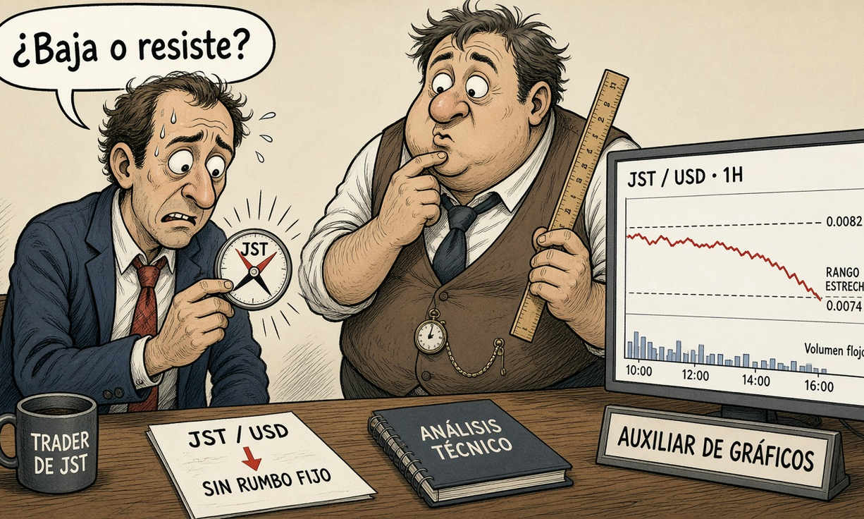 JST cae 2,48% el 27 de octubre de 2026 con volumen debilitado