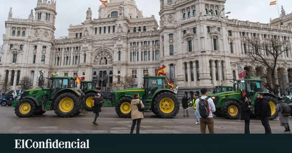 Cortes de tráfico en Madrid por tractorada el 28 de octubre