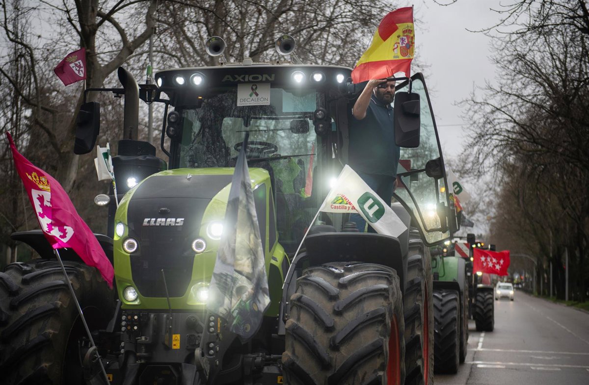 Cortes de tráfico en Madrid por llegada de 500 tractores