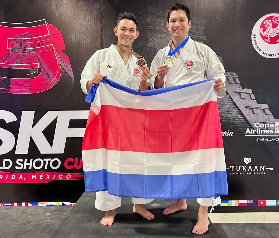 Costa Rica obtiene 15 medallas en Mundial de Karate Shotokan en México