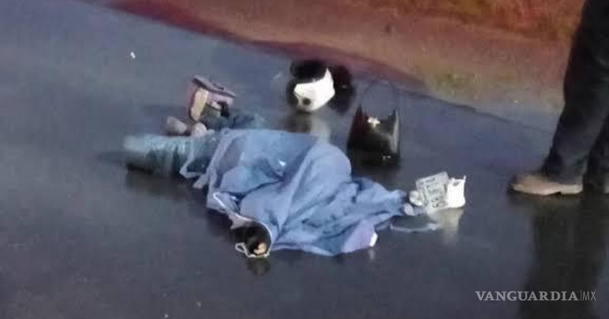 Camioneta arrolla y mata a motociclista en Piedras Negras y huye